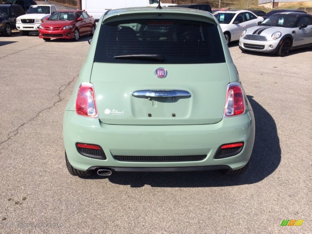 2012 500 Sport - Verde Chiaro (Light Green) / Sport Tessuto Nero/Nero (Black/Black) photo #11