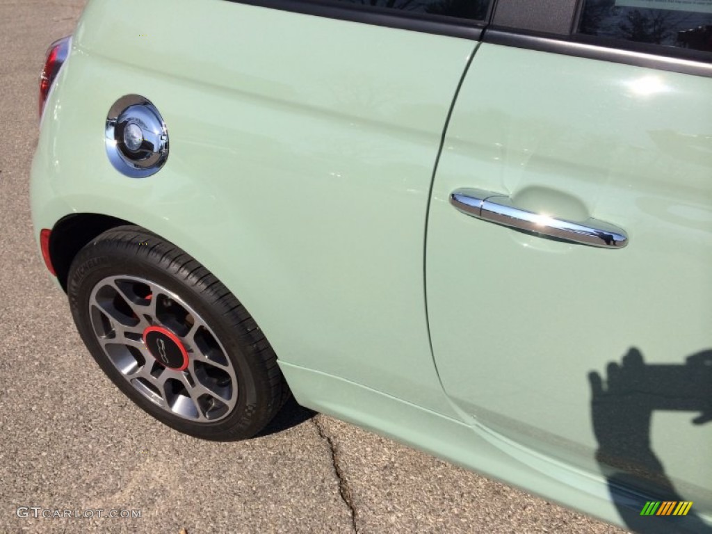 2012 500 Sport - Verde Chiaro (Light Green) / Sport Tessuto Nero/Nero (Black/Black) photo #25