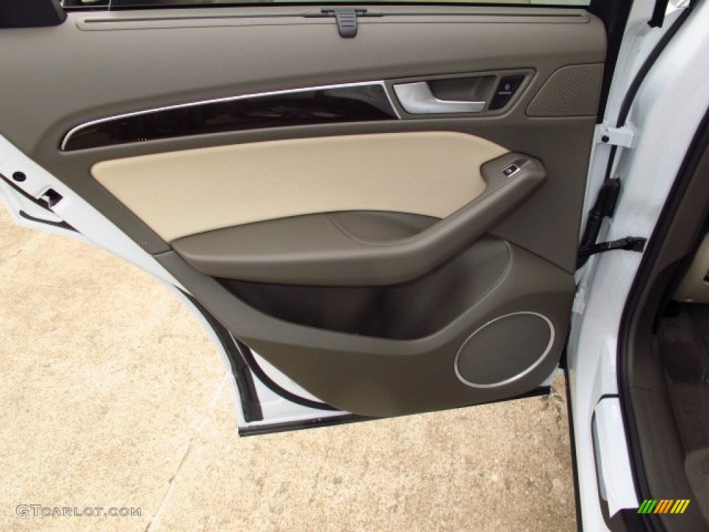 2014 Audi Q5 3.0 TDI quattro Pistachio Beige Door Panel Photo #91795682