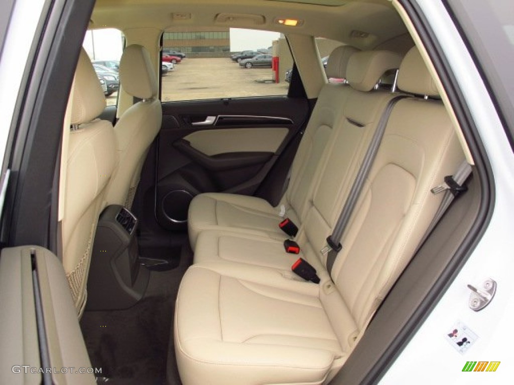 Pistachio Beige Interior 2014 Audi Q5 3.0 TDI quattro Photo #91795728