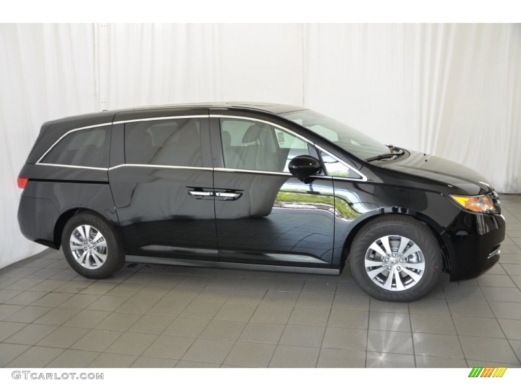 Crystal Black Pearl 2014 Honda Odyssey EX-L Exterior Photo #91796243
