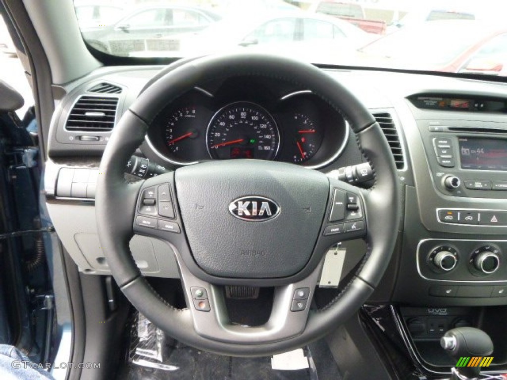 2015 Kia Sorento LX AWD Gray Steering Wheel Photo #91796769