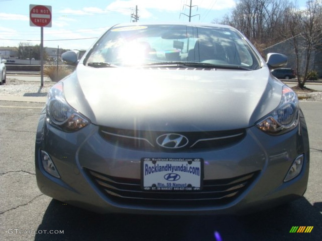 2012 Elantra Limited - Harbor Gray Metallic / Gray photo #2