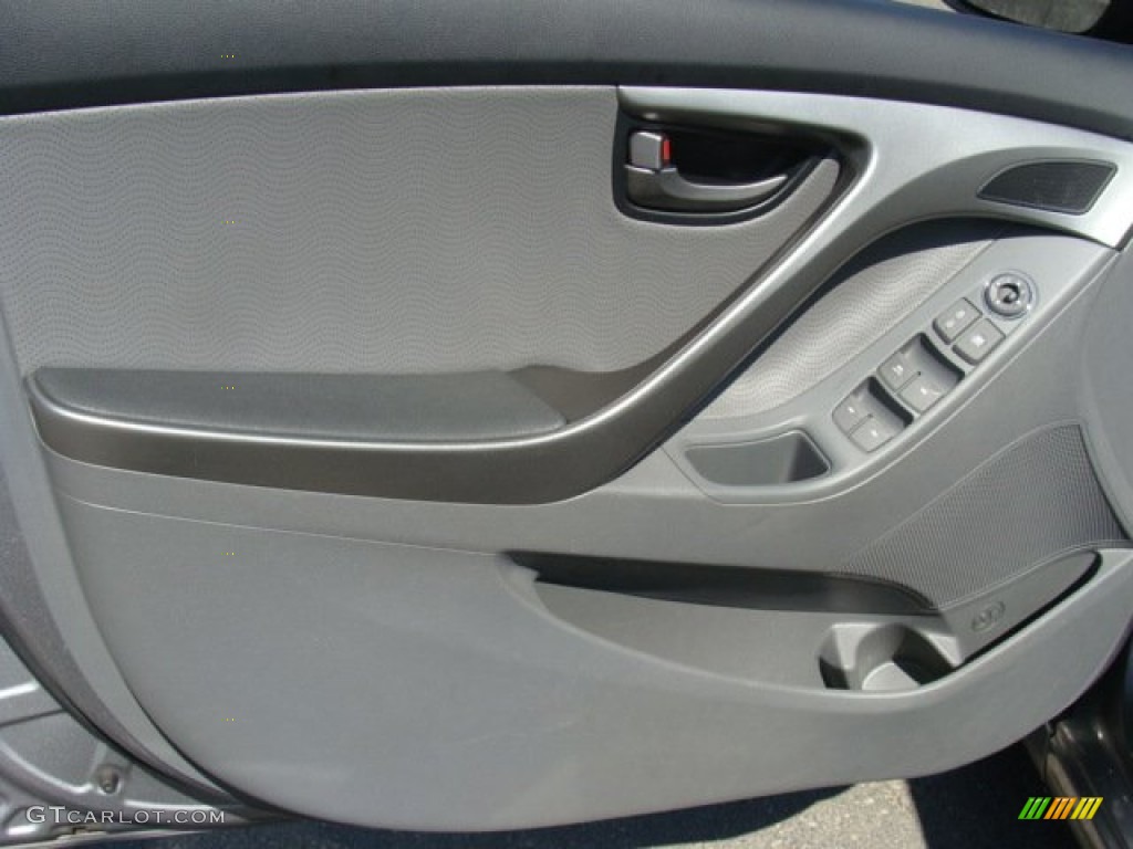 2012 Elantra Limited - Harbor Gray Metallic / Gray photo #7