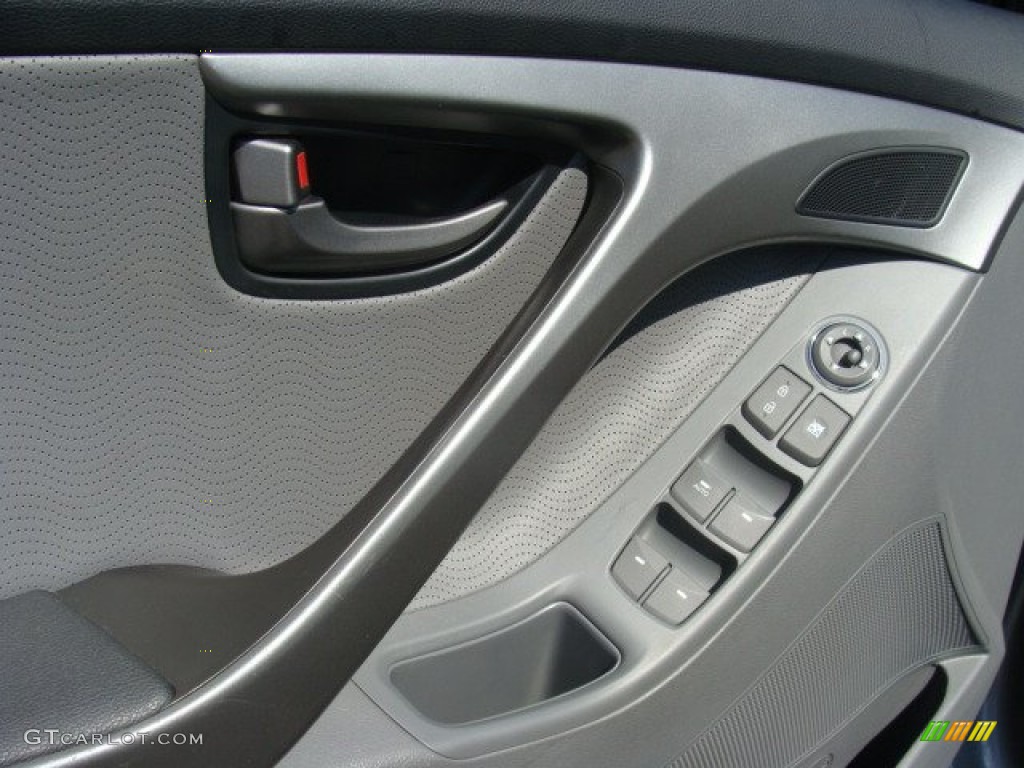 2012 Elantra Limited - Harbor Gray Metallic / Gray photo #8