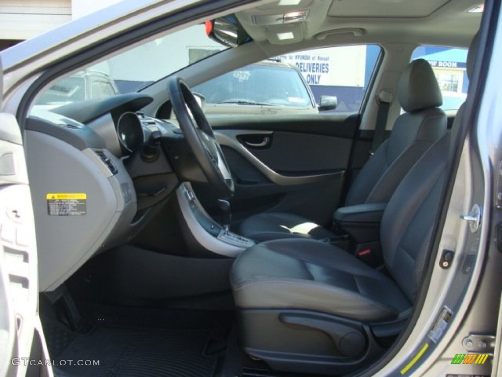 2012 Elantra Limited - Harbor Gray Metallic / Gray photo #10