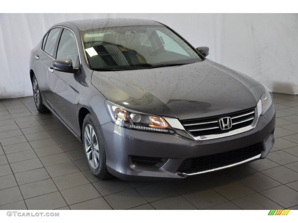 2014 Accord LX Sedan - Modern Steel Metallic / Gray photo #1