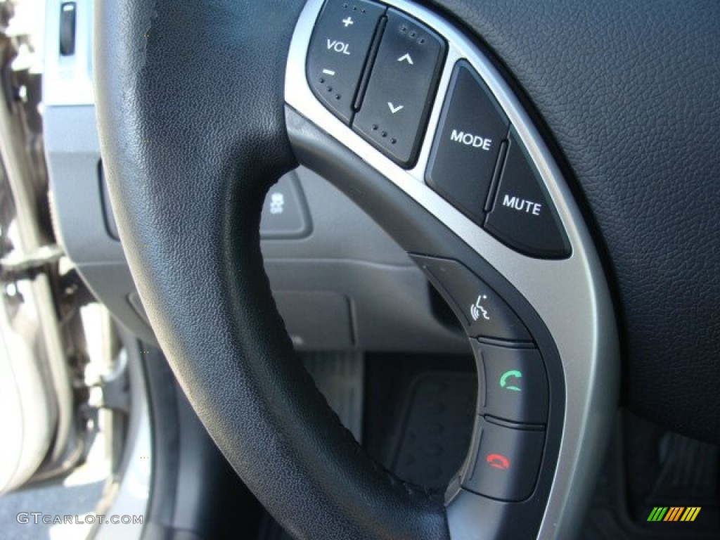 2012 Elantra Limited - Harbor Gray Metallic / Gray photo #15