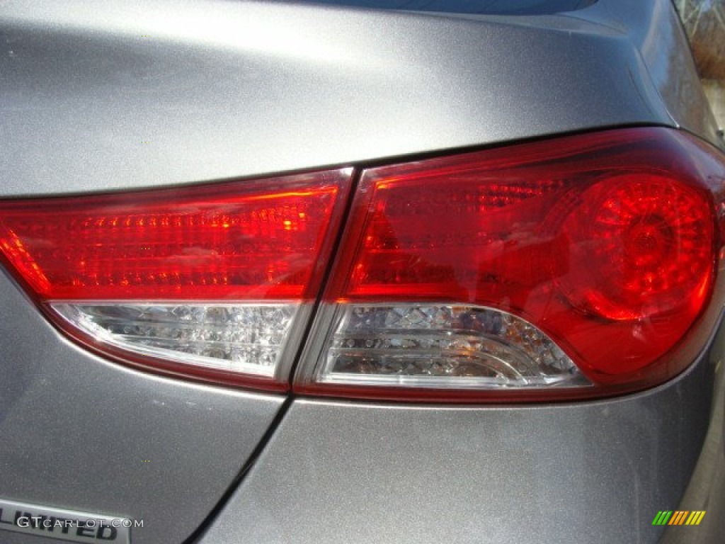 2012 Elantra Limited - Harbor Gray Metallic / Gray photo #23