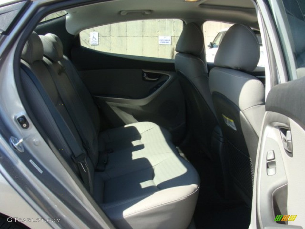 2012 Elantra Limited - Harbor Gray Metallic / Gray photo #24