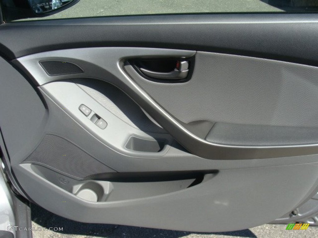 2012 Elantra Limited - Harbor Gray Metallic / Gray photo #25
