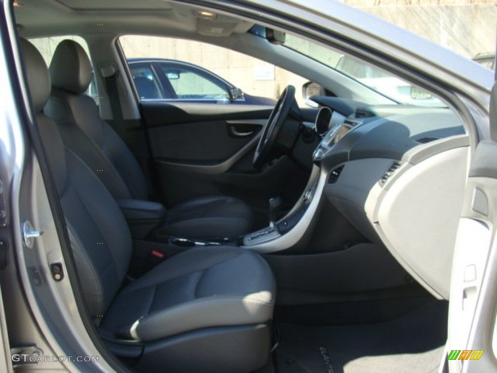 2012 Elantra Limited - Harbor Gray Metallic / Gray photo #27