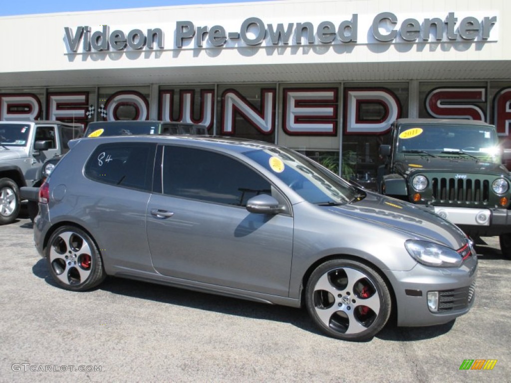 2010 GTI 2 Door - United Gray Metallic / Titan Black Leather photo #1