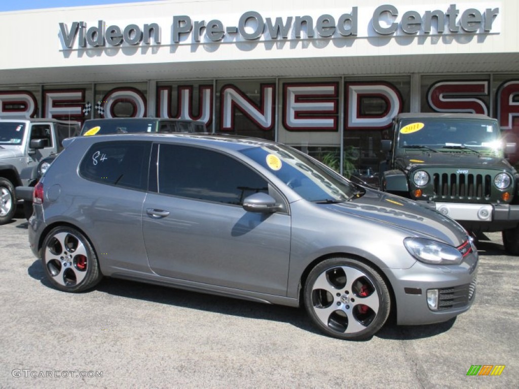 2010 GTI 2 Door - United Gray Metallic / Titan Black Leather photo #2