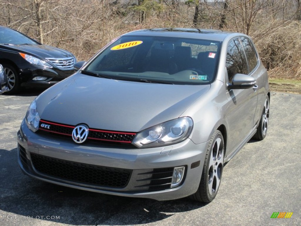 2010 GTI 2 Door - United Gray Metallic / Titan Black Leather photo #4