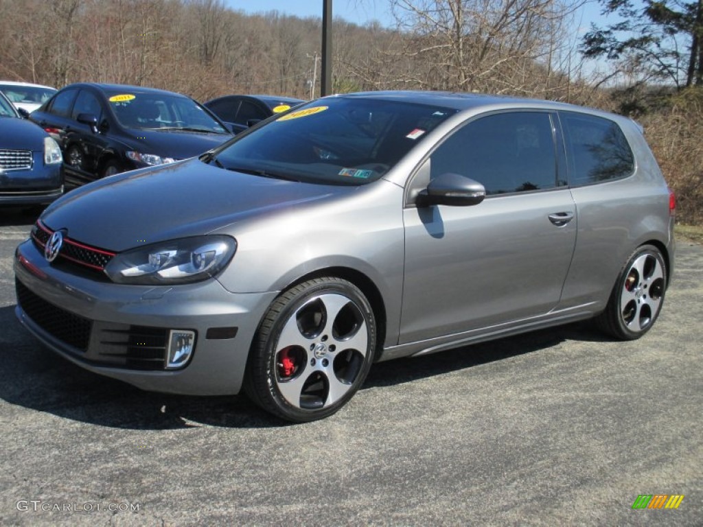 2010 GTI 2 Door - United Gray Metallic / Titan Black Leather photo #5