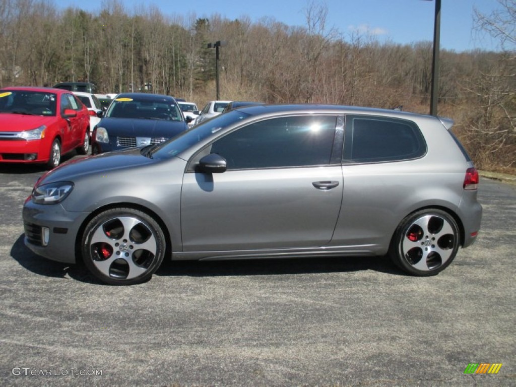 2010 GTI 2 Door - United Gray Metallic / Titan Black Leather photo #6