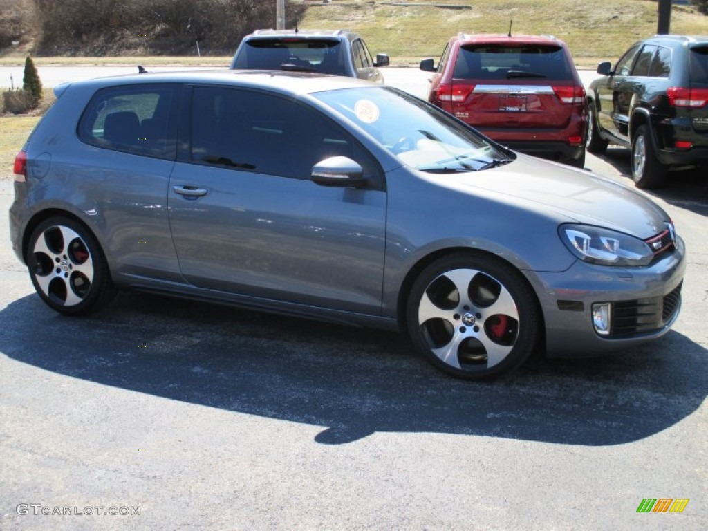 2010 GTI 2 Door - United Gray Metallic / Titan Black Leather photo #14