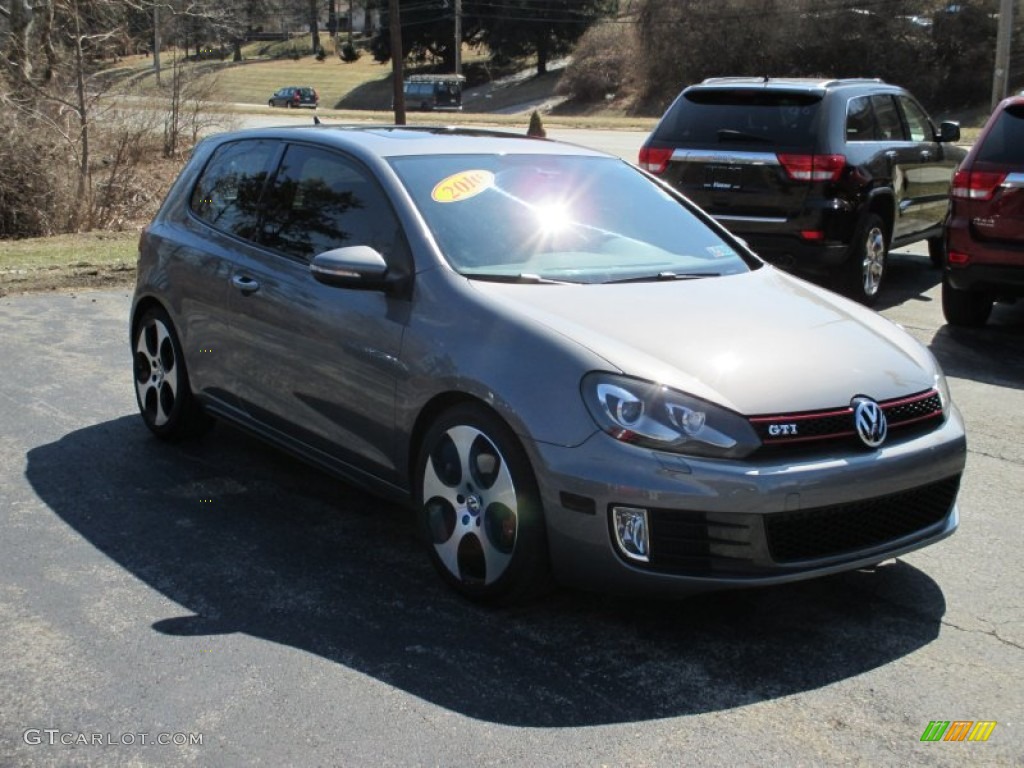 2010 GTI 2 Door - United Gray Metallic / Titan Black Leather photo #15