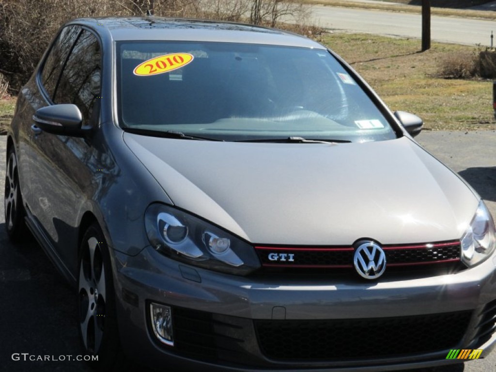 2010 GTI 2 Door - United Gray Metallic / Titan Black Leather photo #16