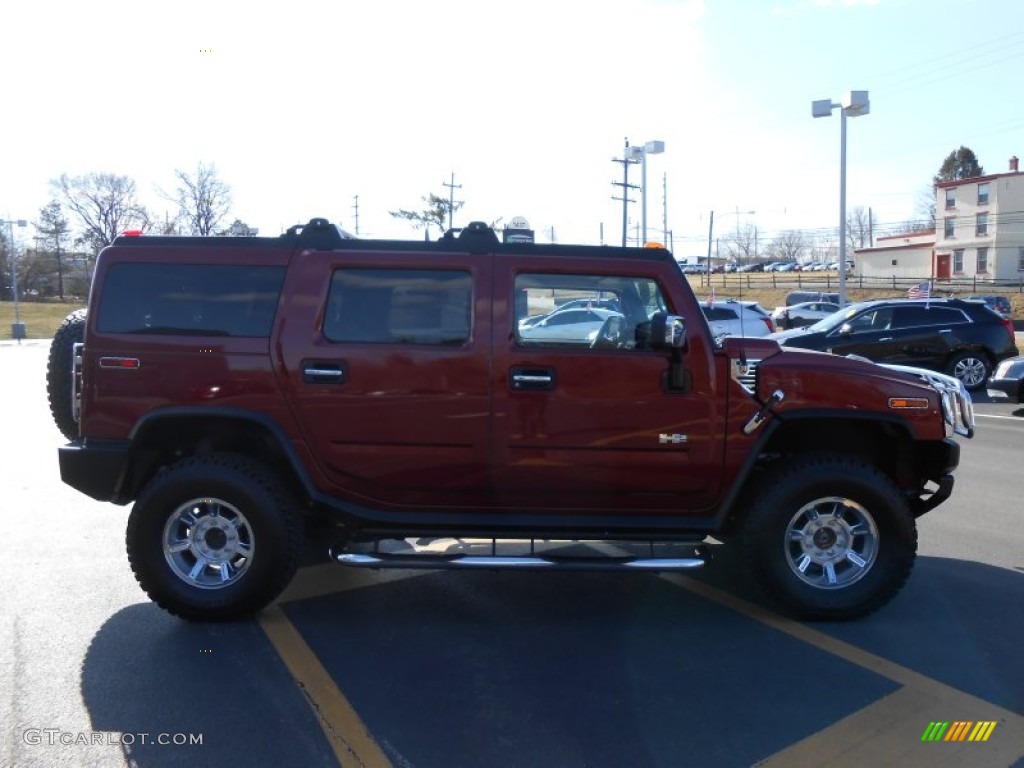 2005 H2 SUV - Red Metallic / Ebony Black photo #4
