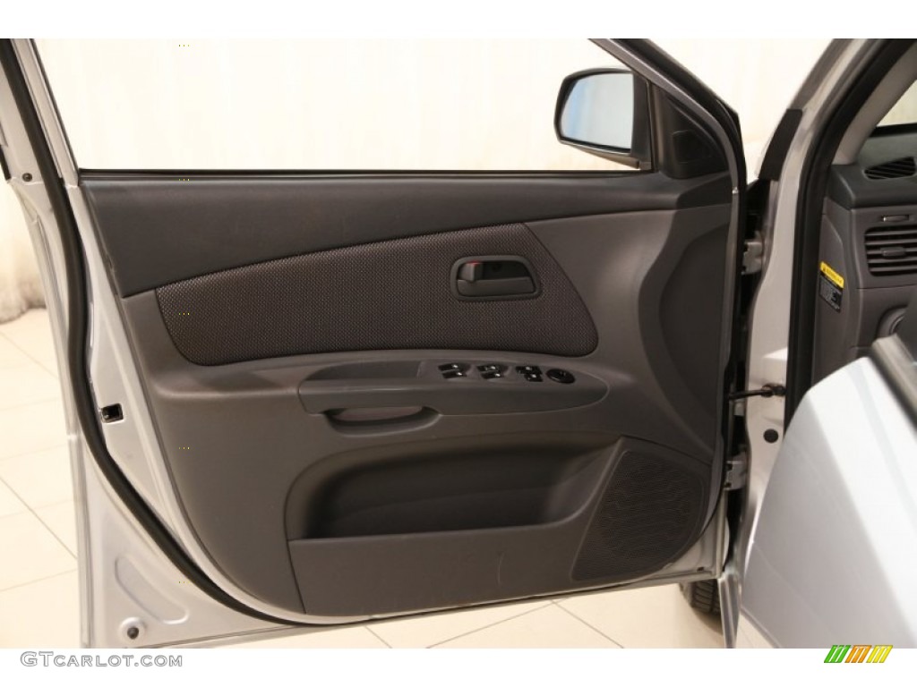 2008 Rio LX Sedan - Silver Metallic / Gray photo #4