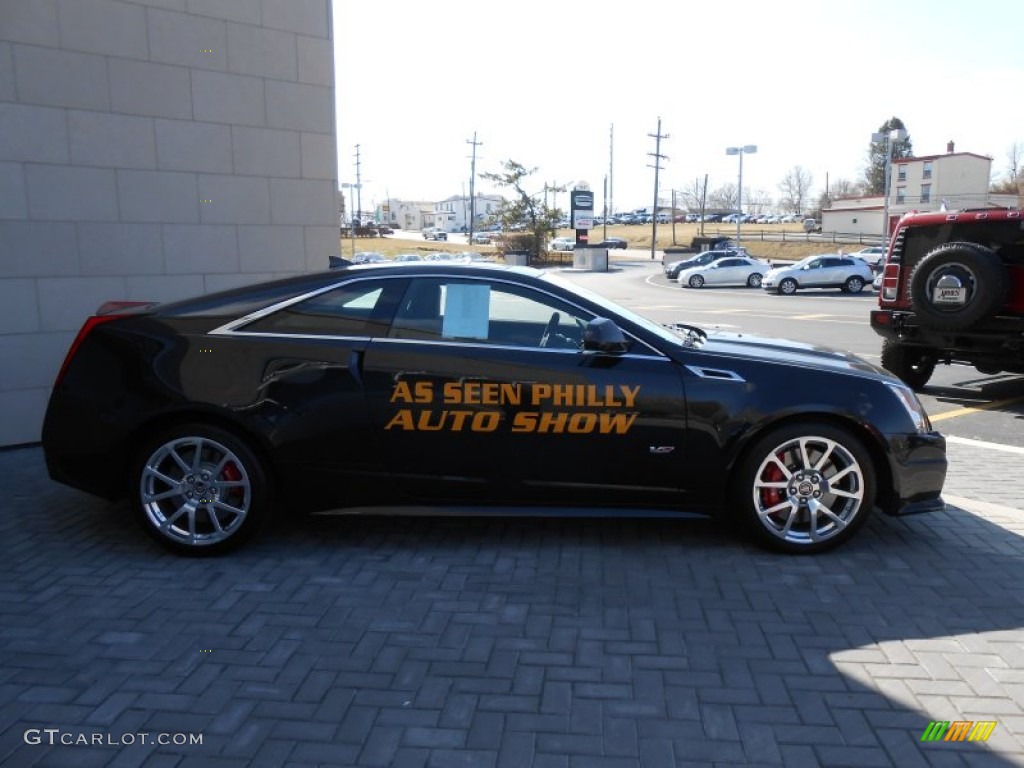 2014 CTS -V Coupe - Black Diamond Tricoat / Ebony/Ebony photo #4