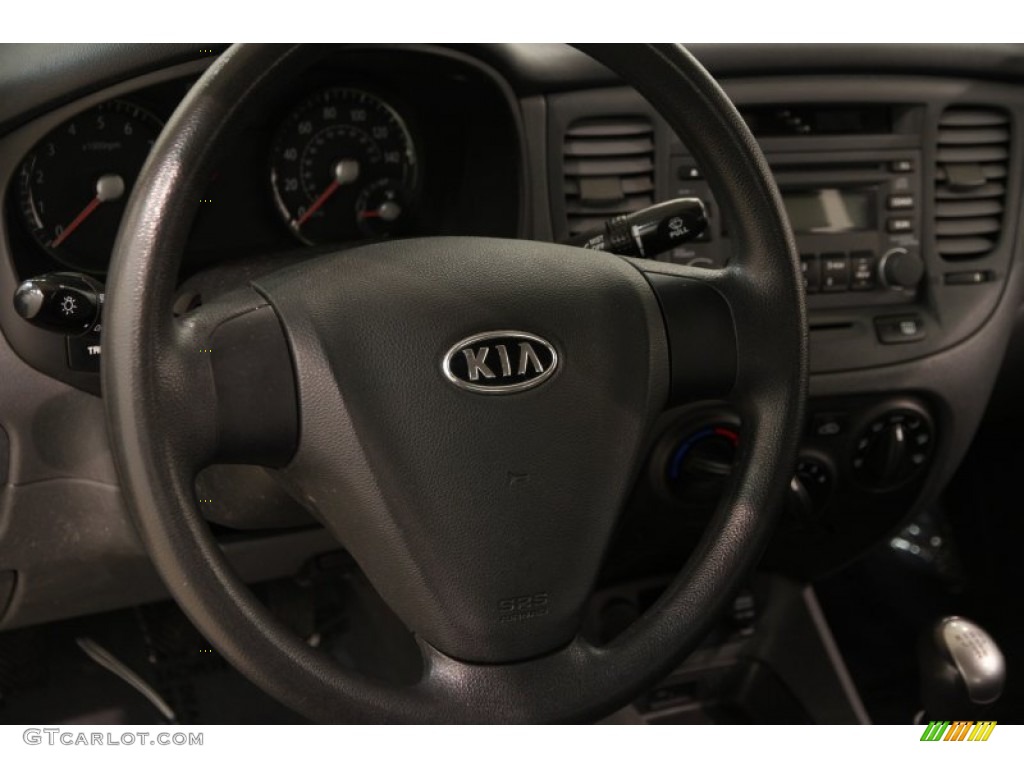 2008 Rio LX Sedan - Silver Metallic / Gray photo #6