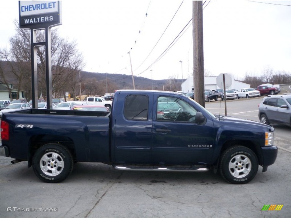 2009 Silverado 1500 LT Extended Cab 4x4 - Imperial Blue Metallic / Ebony photo #2