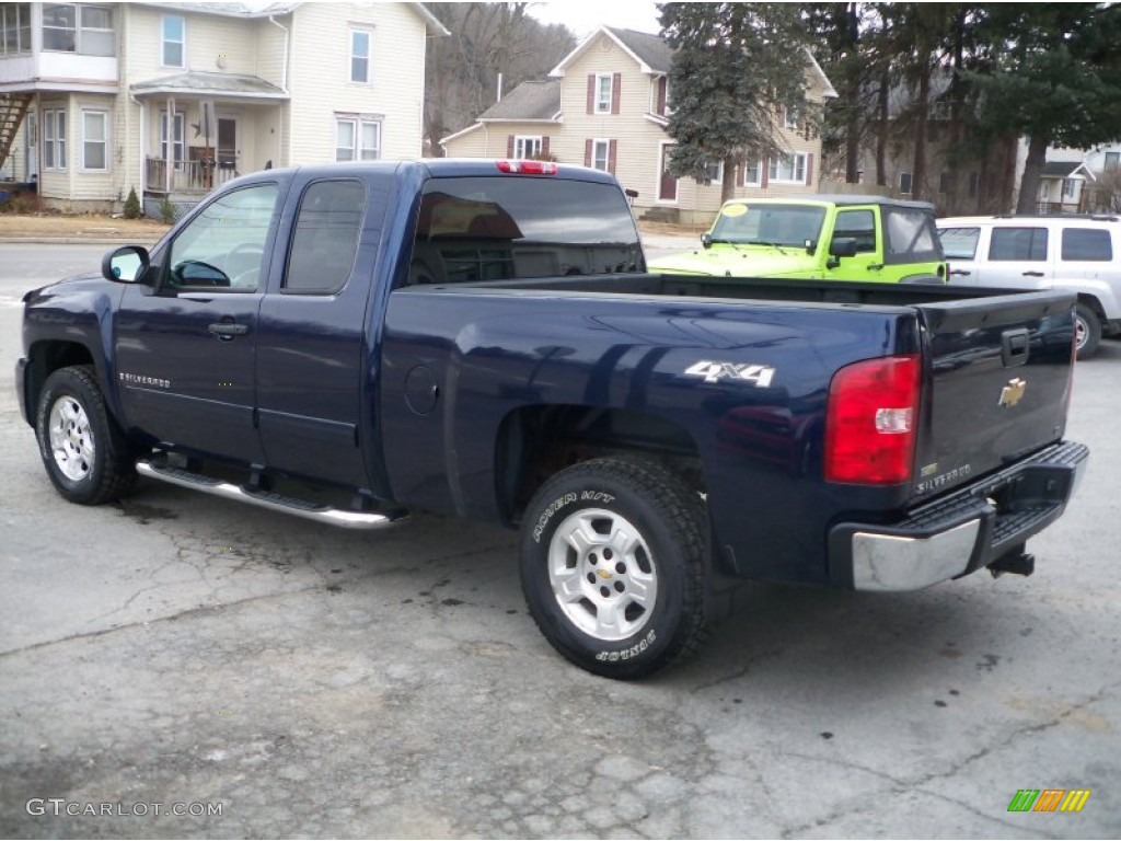 2009 Silverado 1500 LT Extended Cab 4x4 - Imperial Blue Metallic / Ebony photo #5