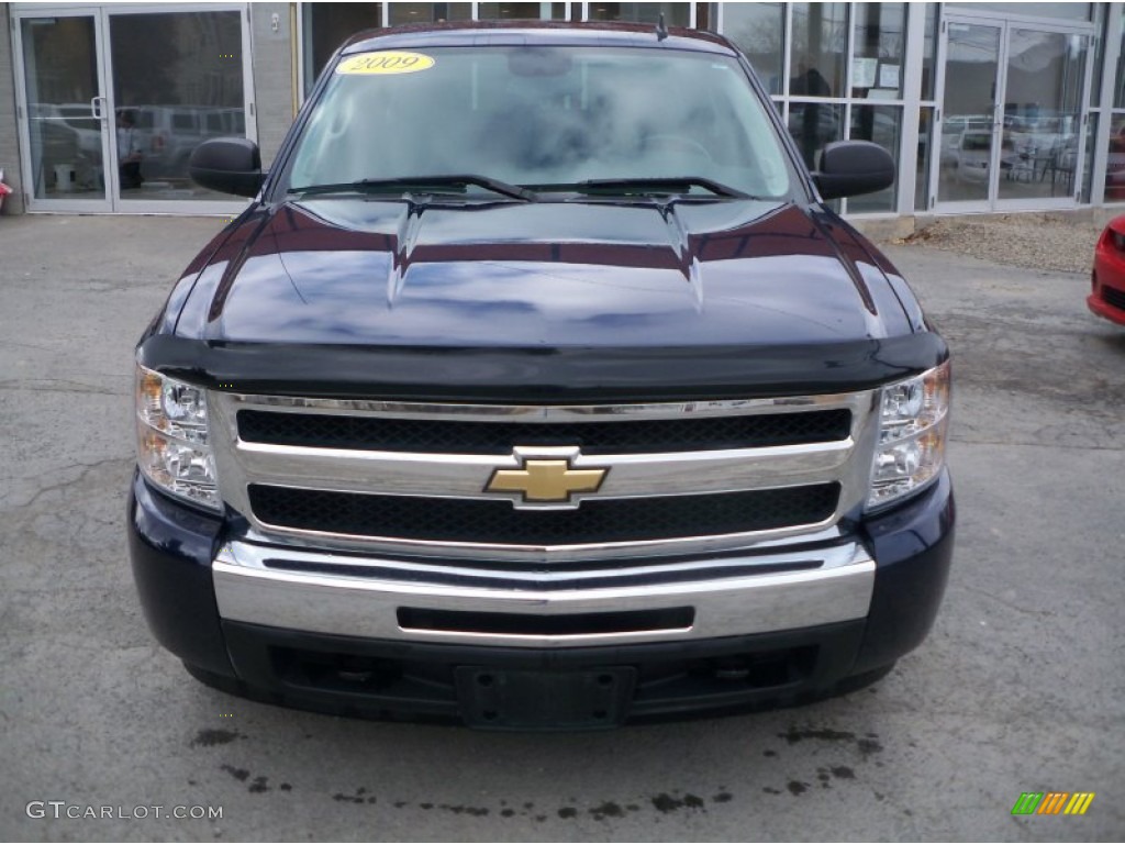 2009 Silverado 1500 LT Extended Cab 4x4 - Imperial Blue Metallic / Ebony photo #8