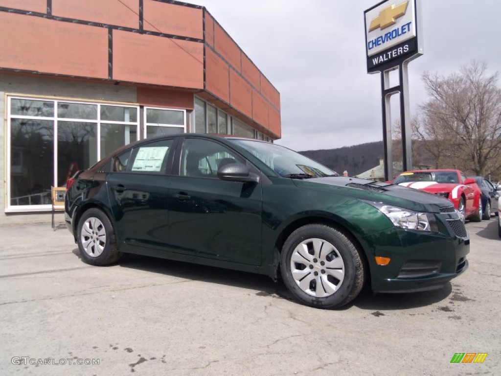 2014 Cruze LS - Rainforest Green Metallic / Jet Black/Medium Titanium photo #1
