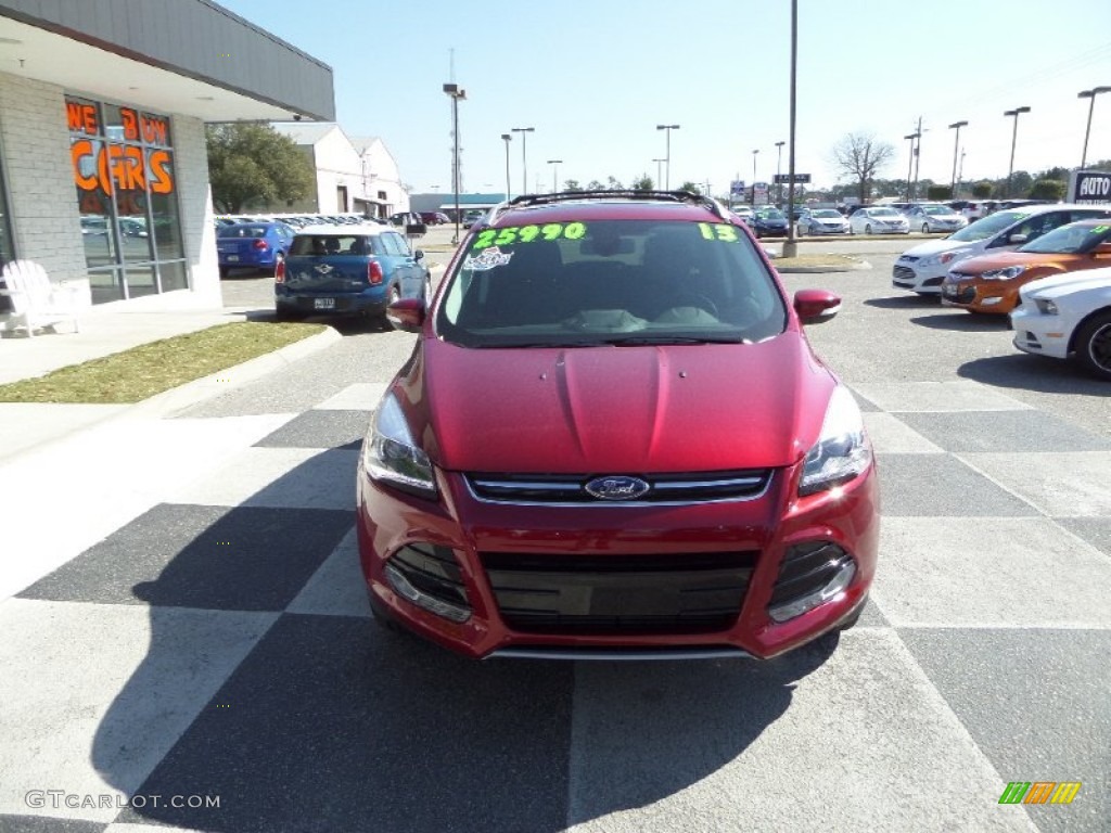 2013 Escape Titanium 2.0L EcoBoost - Ruby Red Metallic / Charcoal Black photo #2