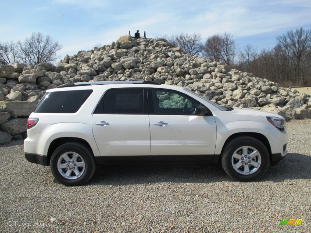White Diamond Tricoat 2014 GMC Acadia SLE Exterior Photo #91806608