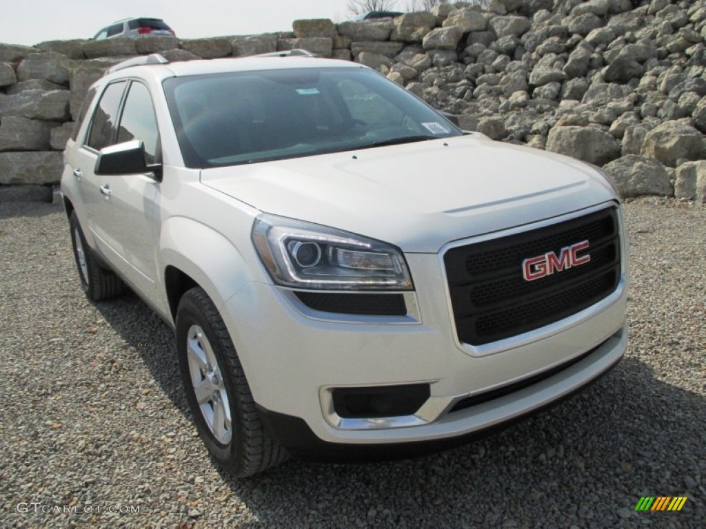 White Diamond Tricoat 2014 GMC Acadia SLE Exterior Photo #91806617