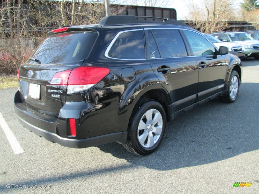 2011 Outback 2.5i Premium Wagon - Crystal Black Silica / Warm Ivory photo #8