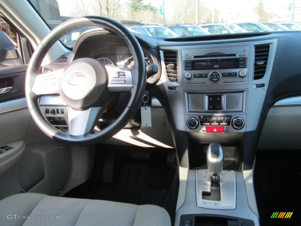 2011 Outback 2.5i Premium Wagon - Crystal Black Silica / Warm Ivory photo #18