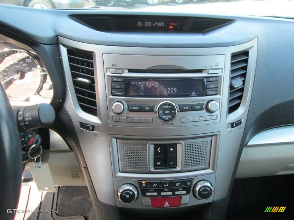 2011 Outback 2.5i Premium Wagon - Crystal Black Silica / Warm Ivory photo #24