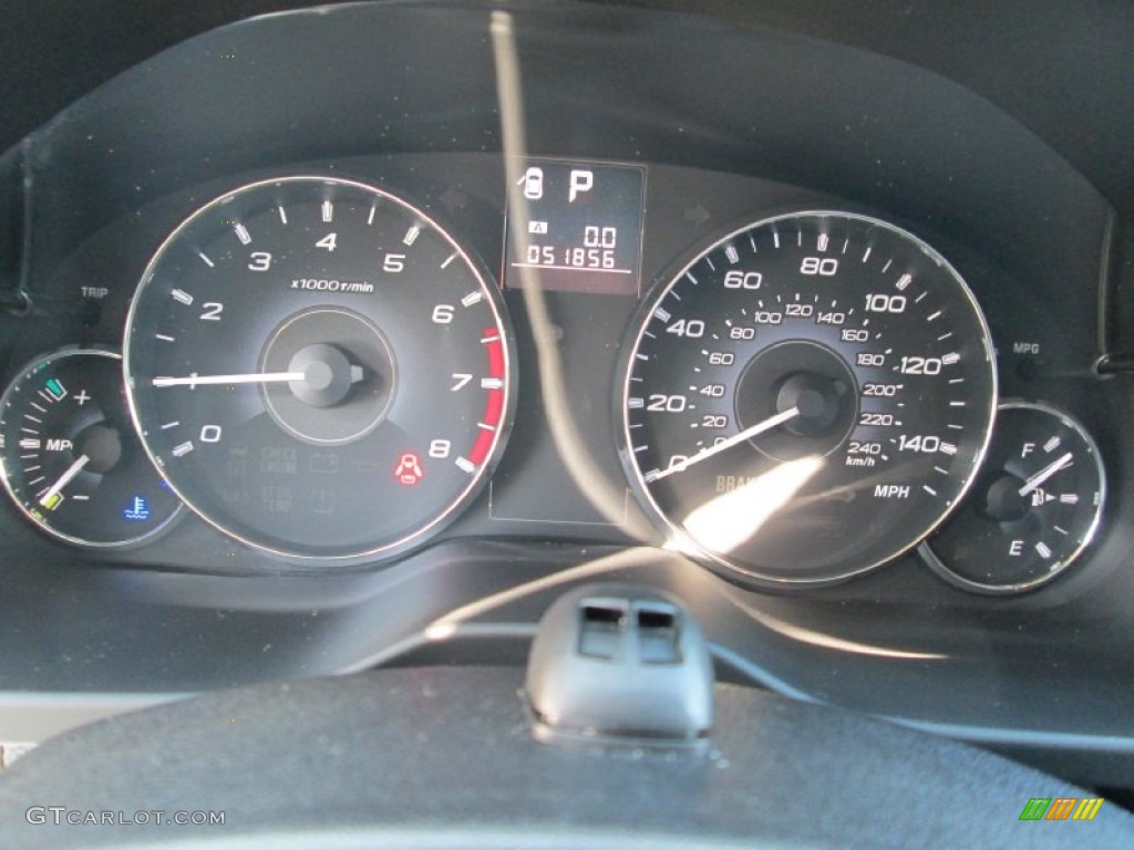 2011 Outback 2.5i Premium Wagon - Crystal Black Silica / Warm Ivory photo #26