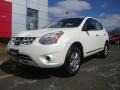 2011 Pearl White Nissan Rogue S AWD  photo #1