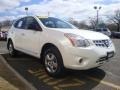 2011 Pearl White Nissan Rogue S AWD  photo #3
