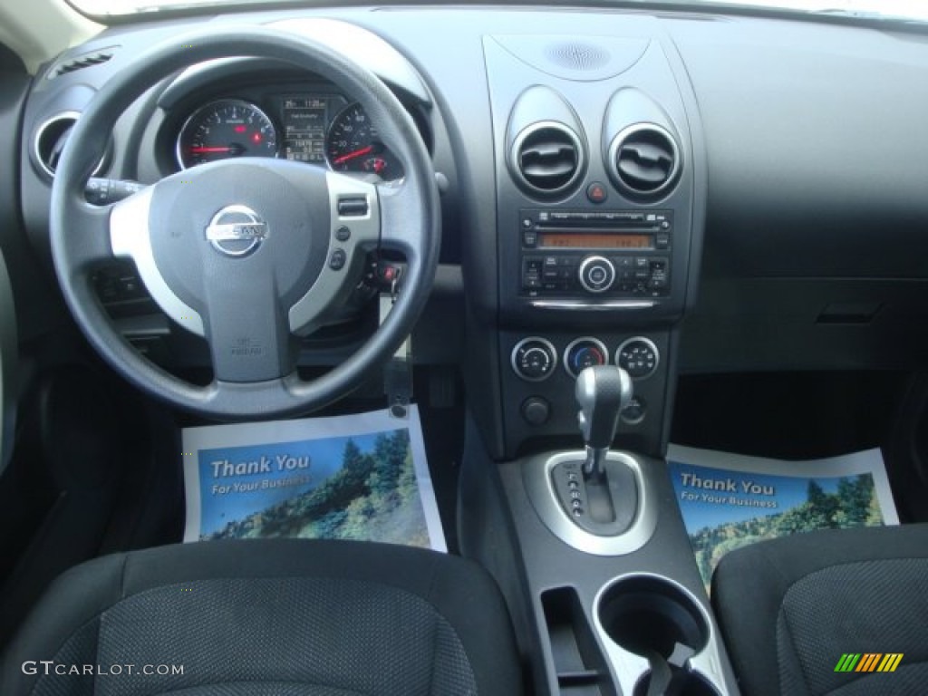 2011 Rogue S AWD - Pearl White / Black photo #11