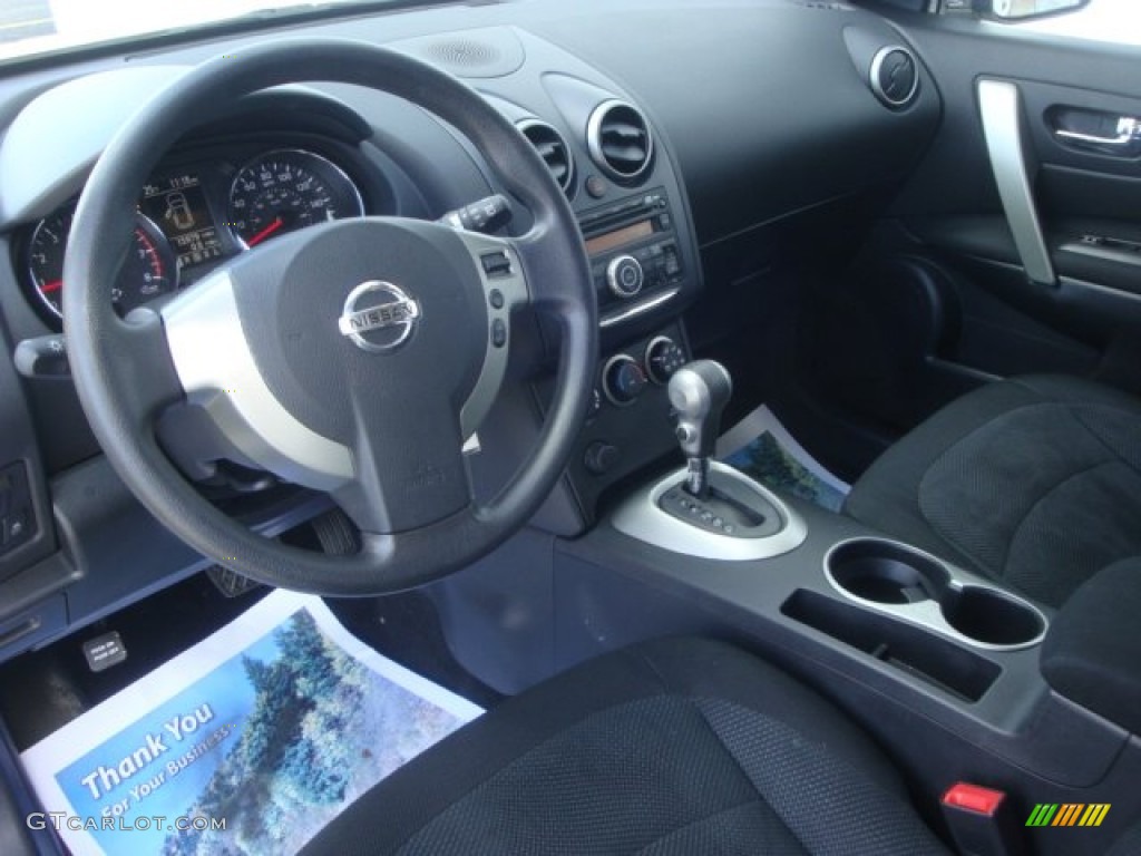 2011 Rogue S AWD - Pearl White / Black photo #14