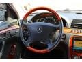 2002 Mercedes-Benz S Light Brown Interior Steering Wheel Photo