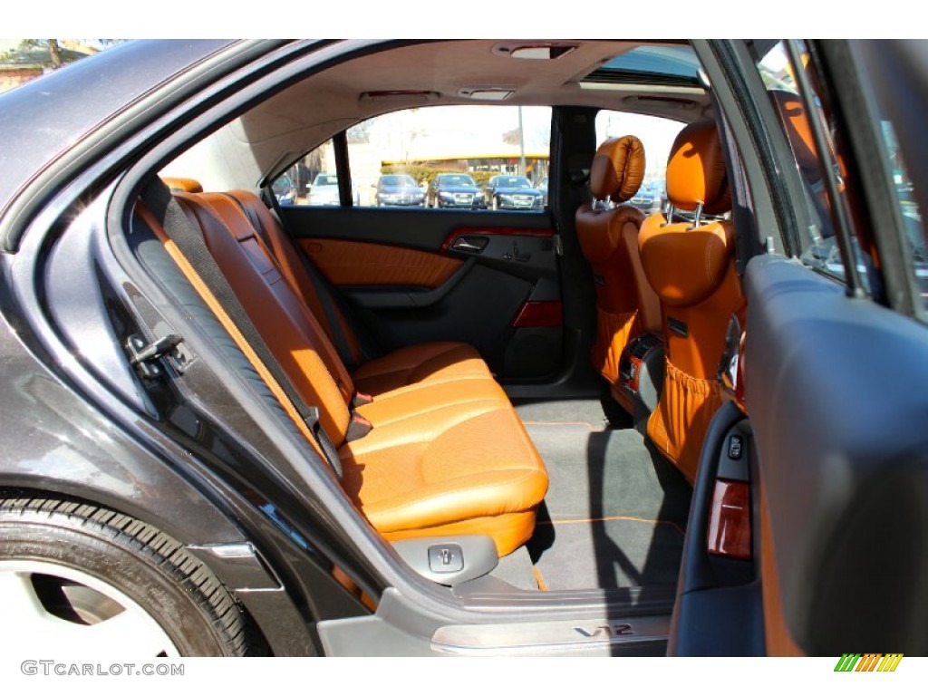 Light Brown Interior 2002 Mercedes-Benz S 600 Sedan Photo #91807916