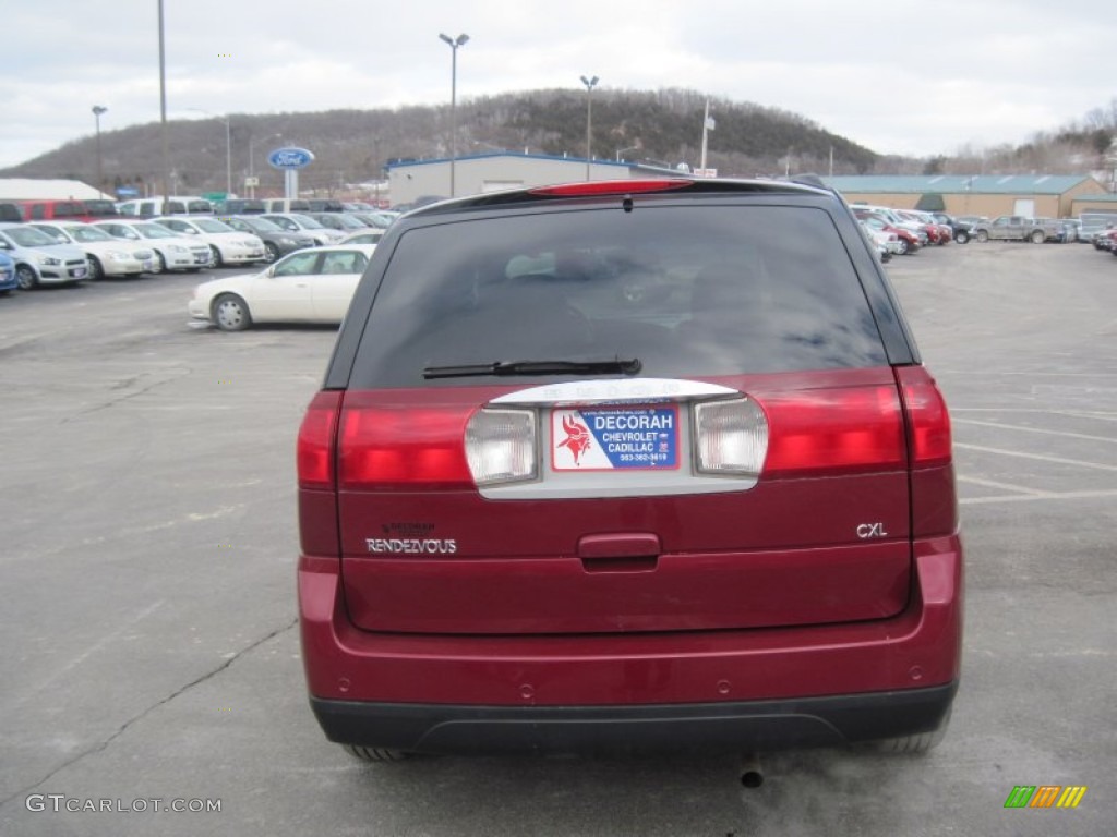 2006 Rendezvous CXL AWD - Cardinal Red Metallic / Gray photo #4