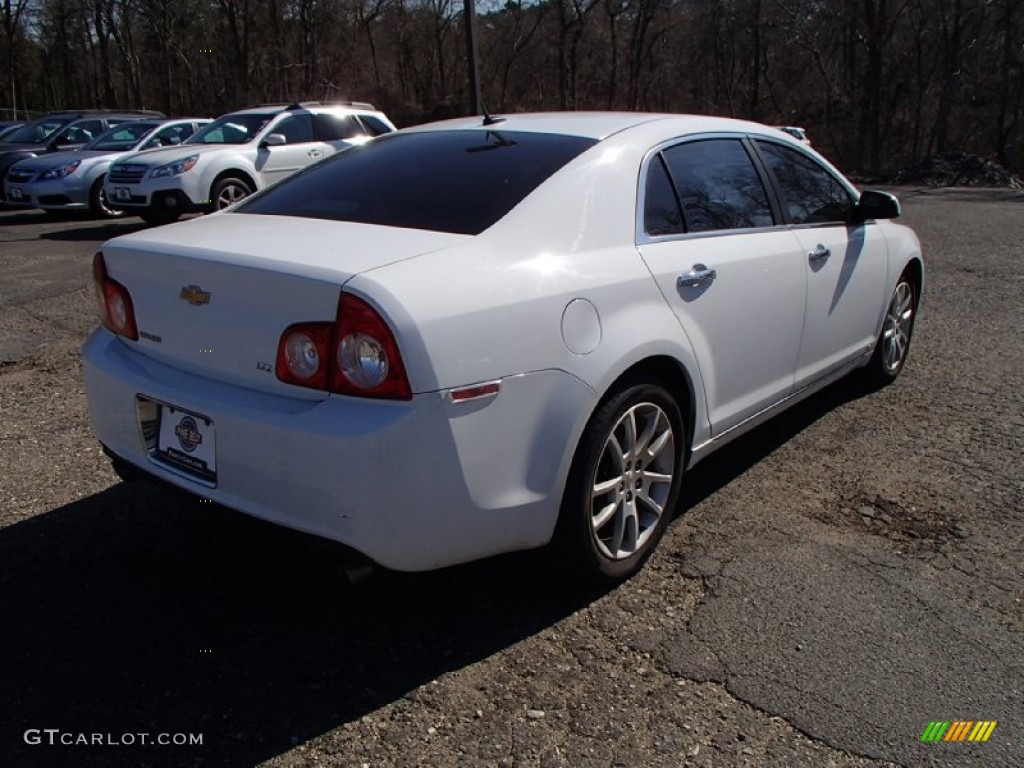2009 Malibu LTZ Sedan - Summit White / Cocoa/Cashmere photo #7