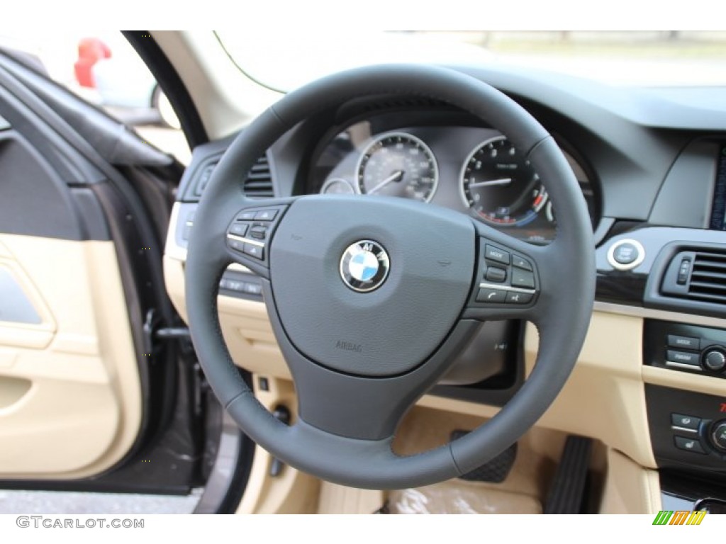 2013 5 Series 550i Sedan - Mojave Metallic / Venetian Beige photo #16