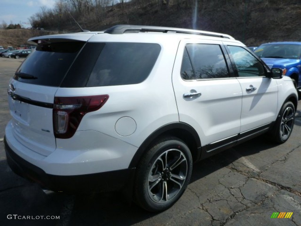 2014 Explorer Sport 4WD - White Platinum / Charcoal Black photo #3