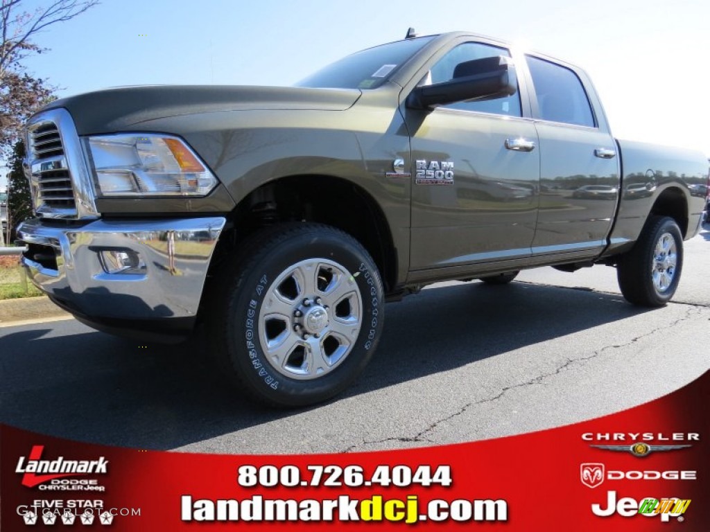 2014 2500 Big Horn Crew Cab 4x4 - Prairie Pearl Coat / Black/Diesel Gray photo #1